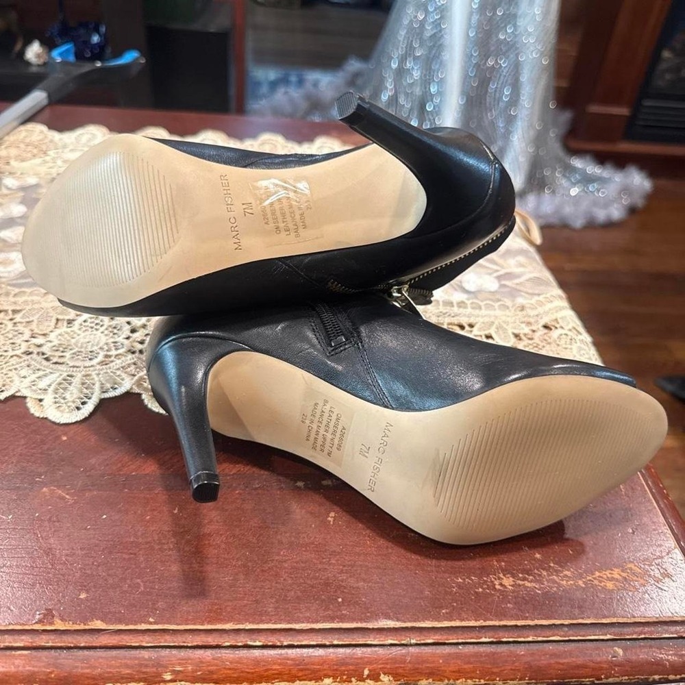 Marc Fisher "Serenity" Peep-Toe Booties - Picture 5 of 7